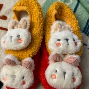 Cute Yellow Bunny Baby Booties
